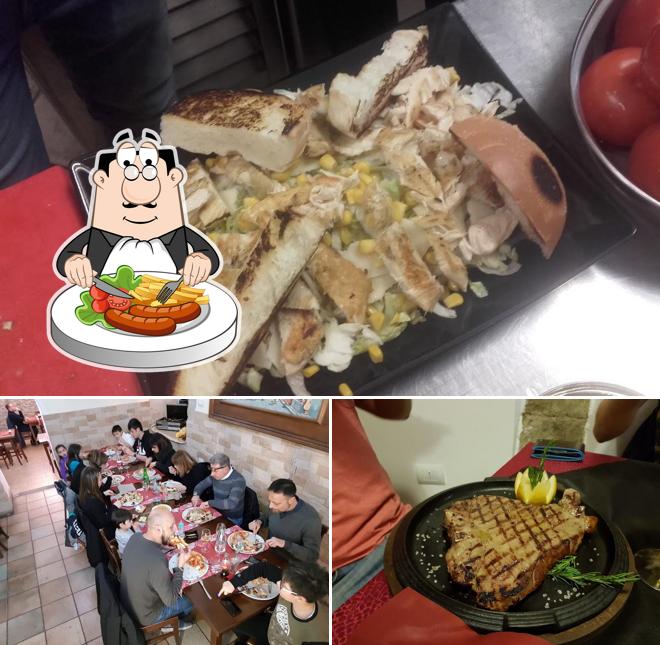 Hangover cocktail bar si caratterizza per la cibo e tavolo da pranzo