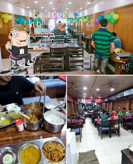 The photo of interior and dessert at Jaggi Punjabi mess