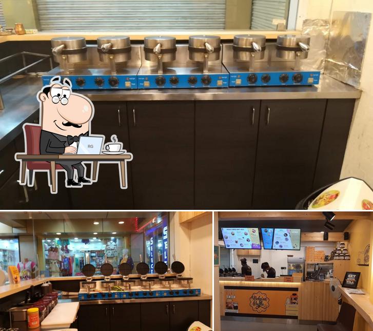 The interior of The Belgian Waffle Co