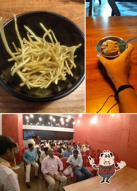 The photo of food and interior at V PARADISE