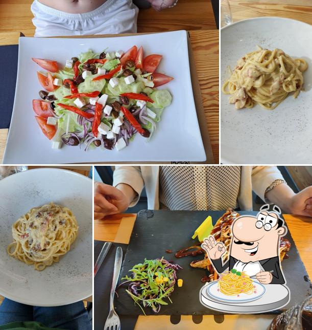 Spaghetti alla carbonara al Abì Bar Bistrot