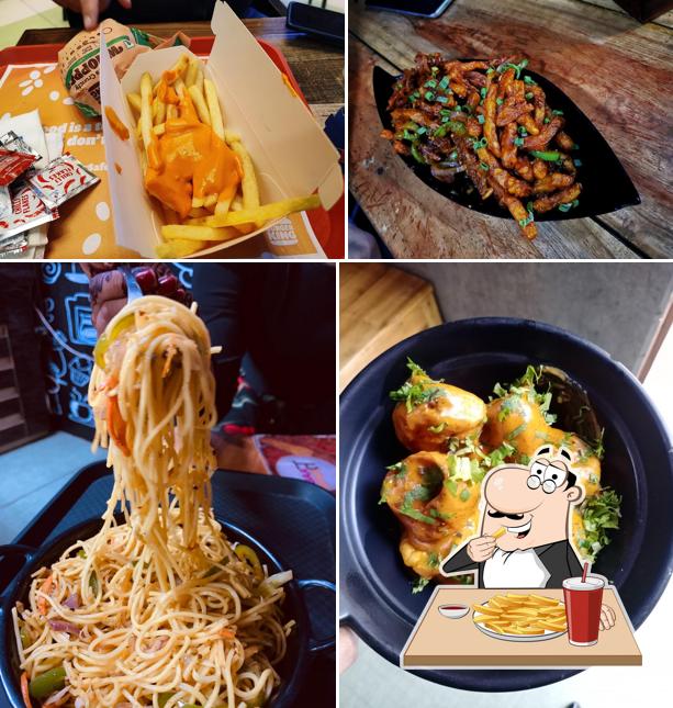 Taste French fries at Baatcheet cafe - Best cafe in Vaishali