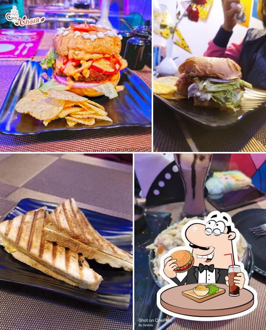 Hamburger at CAFE ADDA TIME