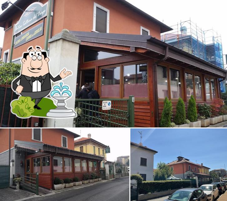 Gli esterni di Antica Trattoria del Borgo