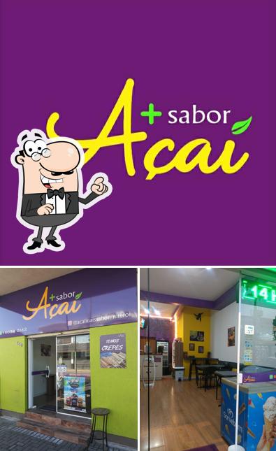 O interior do Mais Sabor Açaí Niterói