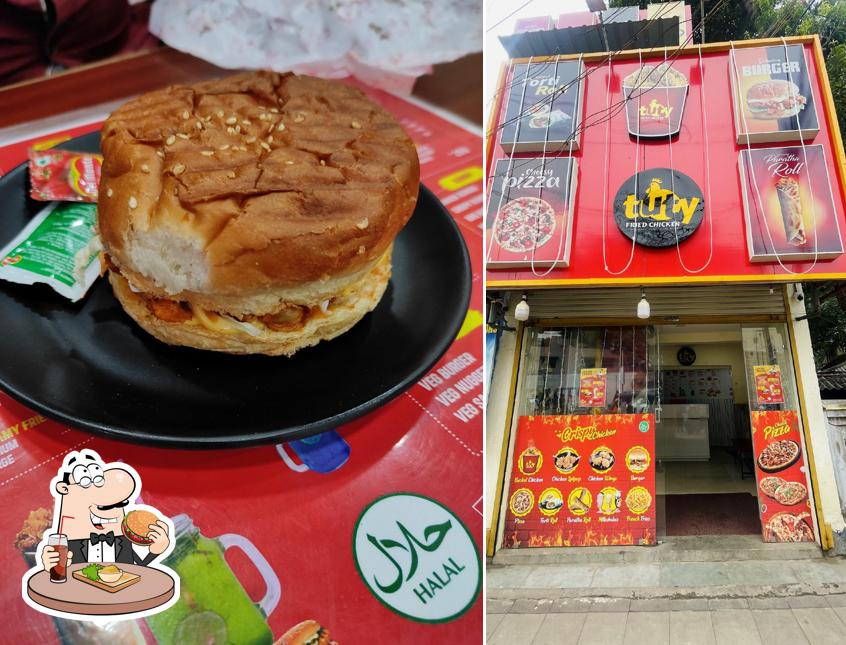 Try out a burger at Tuty Fried Chicken - Trichy