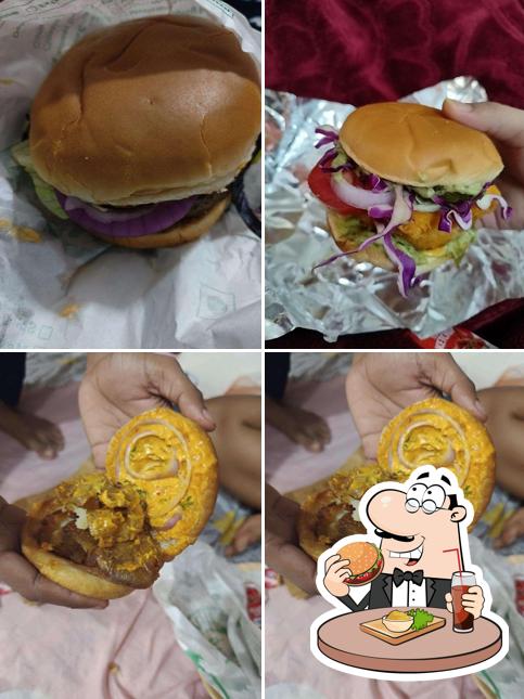 Order a burger at Wendy's Burgers