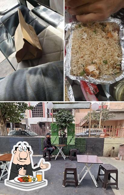 This is the image showing food and exterior at Cafe 19