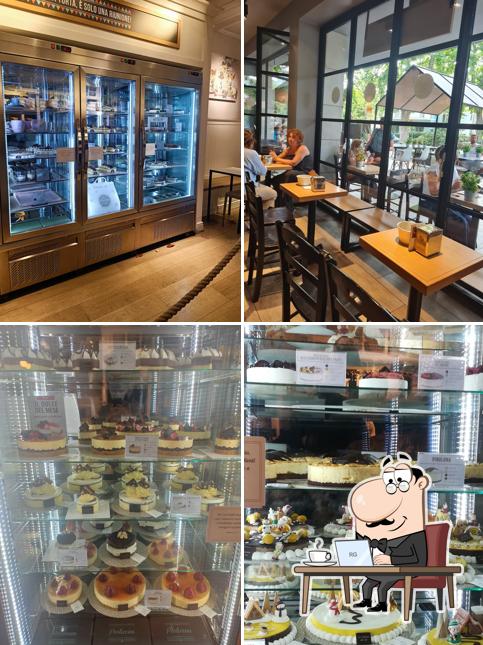 Gli interni di Gelateria La Romana