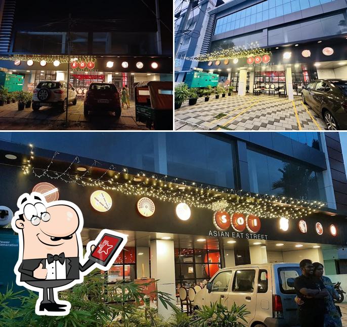 Enjoy the view at the outside area of Little Soi