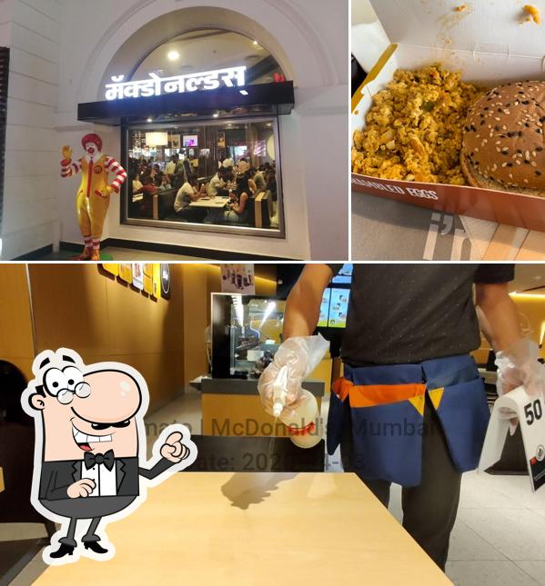 Take a seat at one of the tables at McDonald's