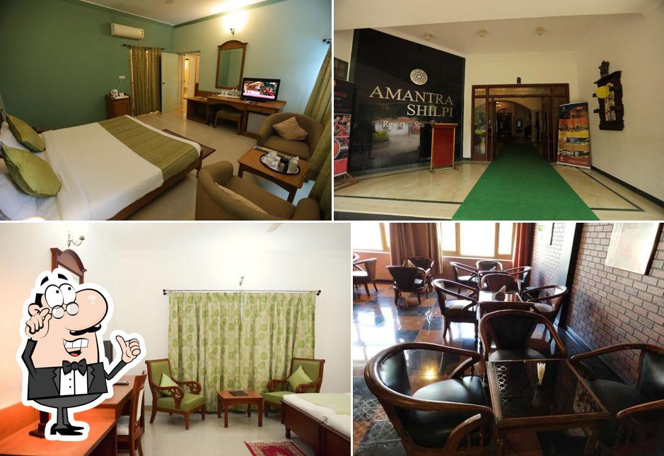 The interior of Amantra Shilpi Resort
