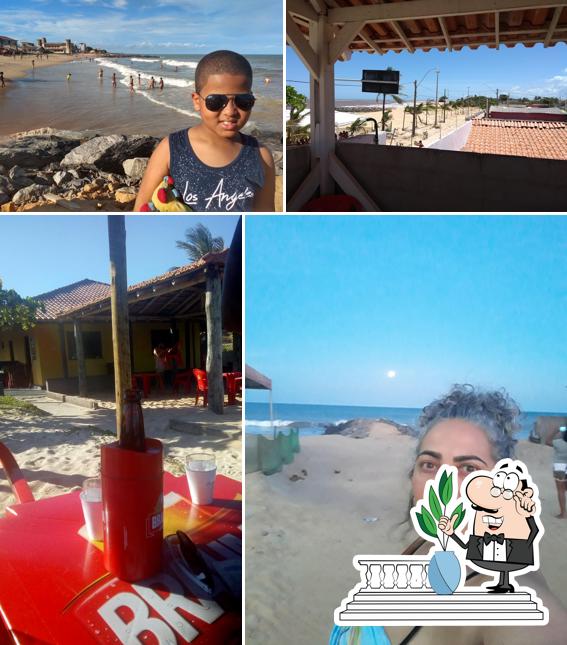 Desfrute da vista da área externa do Corrinha's Beach