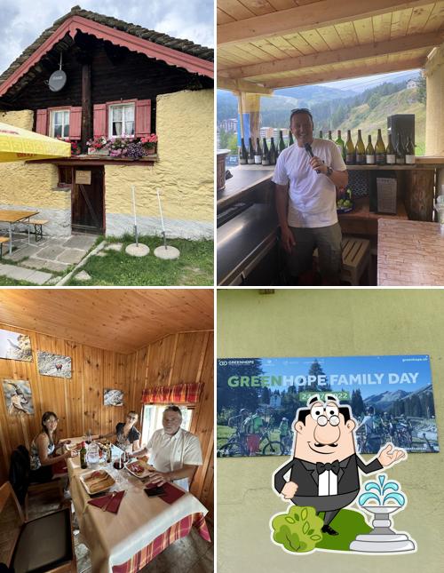 Guarda la immagine che presenta la esterno e interni di Hütte Pian Cales