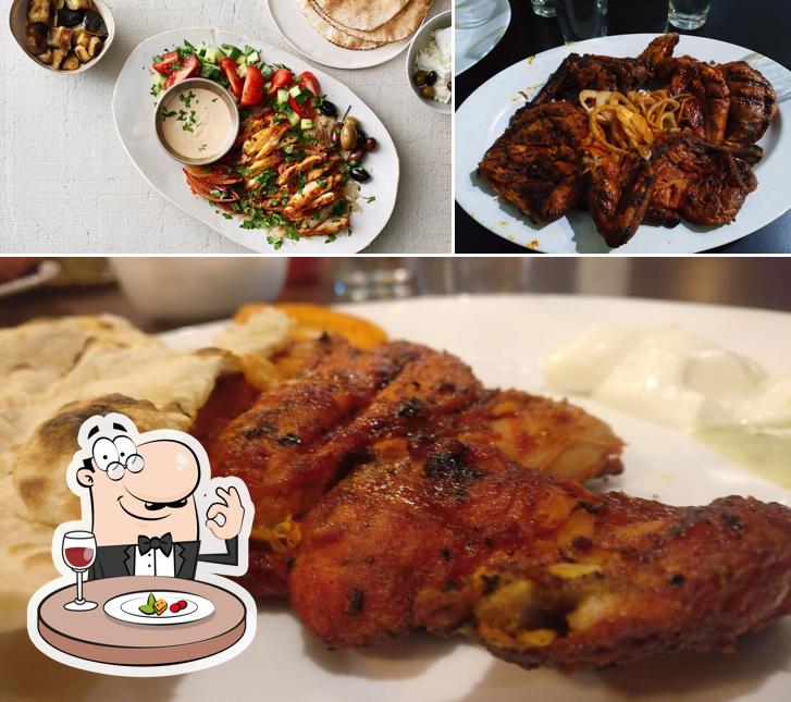 Food at Smokey's - BBQ Station