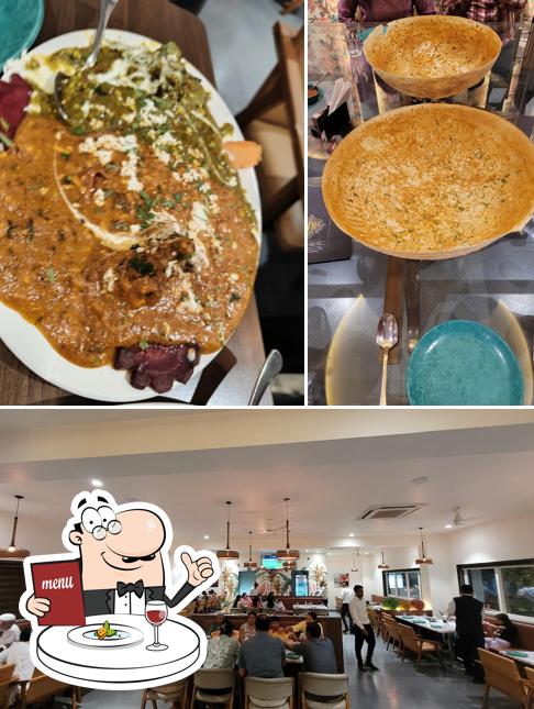 The picture of food and interior at The Five Elements Govind Nagar