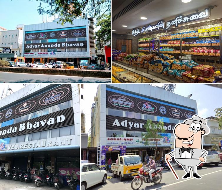 Enjoy the view at the outside area of Adyar Ananda Bhavan - A2B