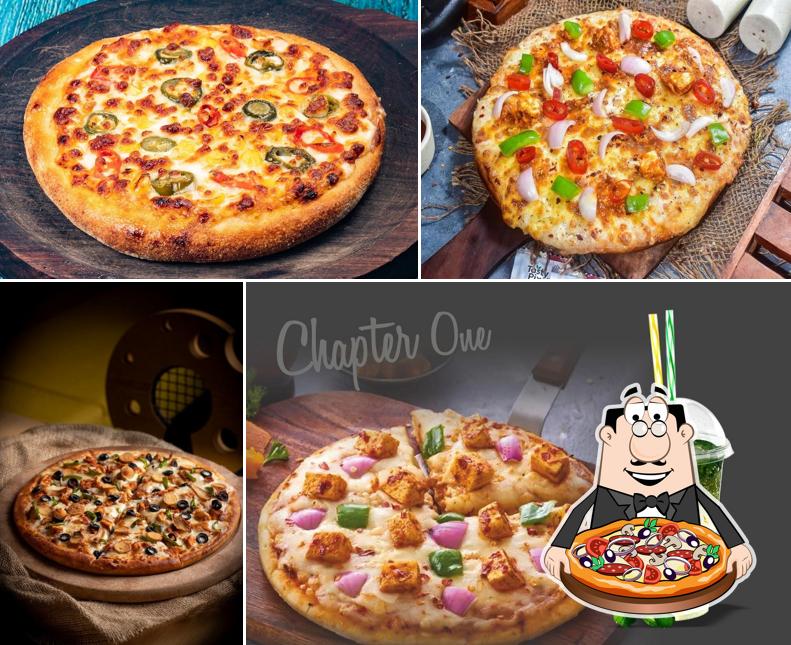 Pick pizza at Chapter one cafe