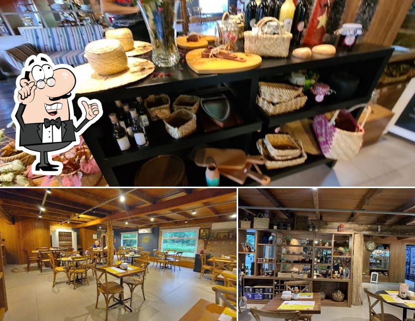 O interior do Filó Café