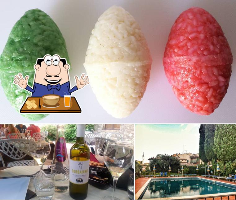 La foto della cibo e esterno di Il Pomarancio