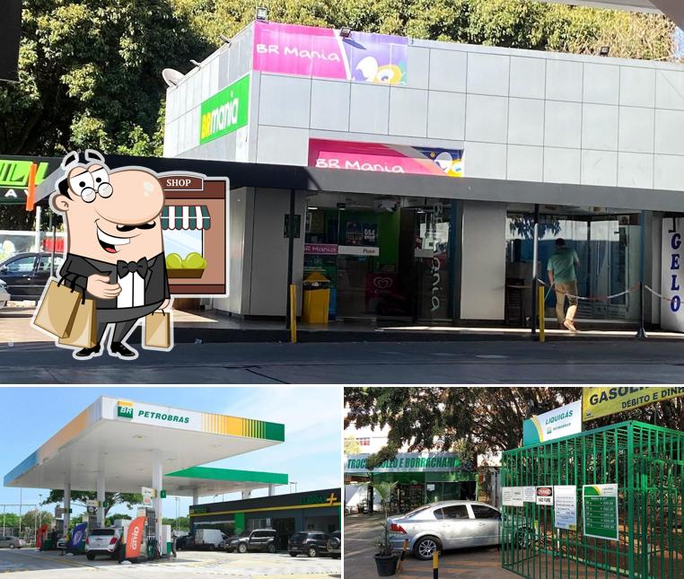 Veja a área externa do Posto Petrobras