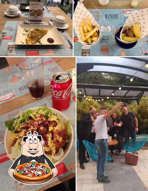 Escolha pizza no B/Side - Burgers & Bowls
