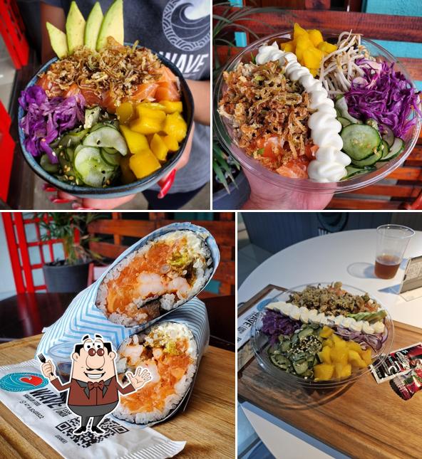 Platos en Wave hawaiian food