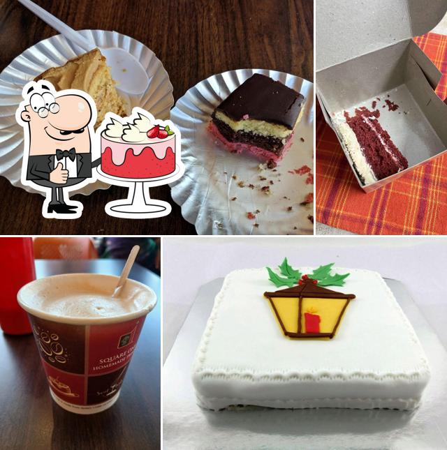 Red velvet cake at Square One Homemade Treats