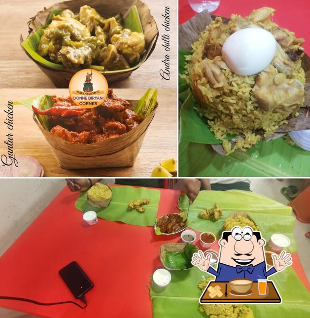 Food at Donne biryani corner (original)