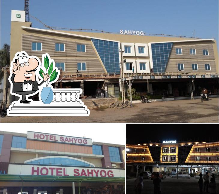 Enjoy the view at the outside area of Hotel Sahyog & Room's