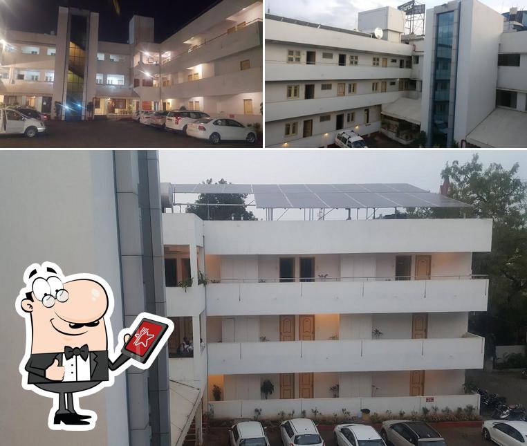 Check out the outside area of Hotel Tourist