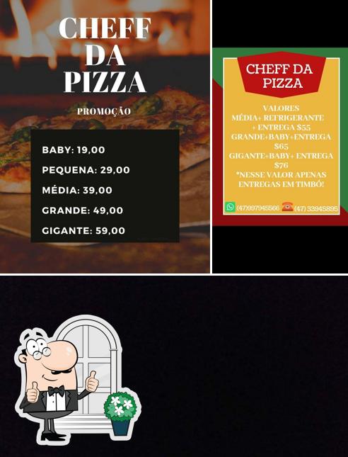 O exterior do Cheff da Pizza