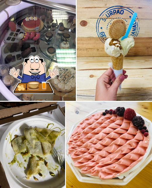 Cibo al Gelateria Slurpao Olbia