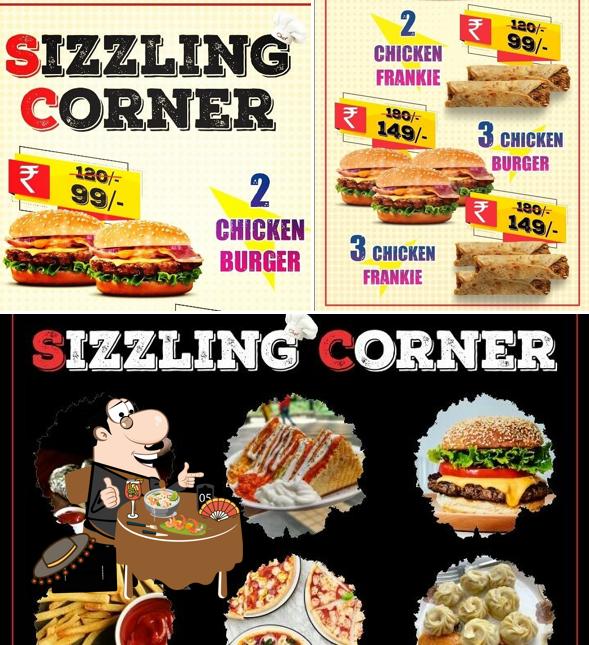 Food at Sizzling corner