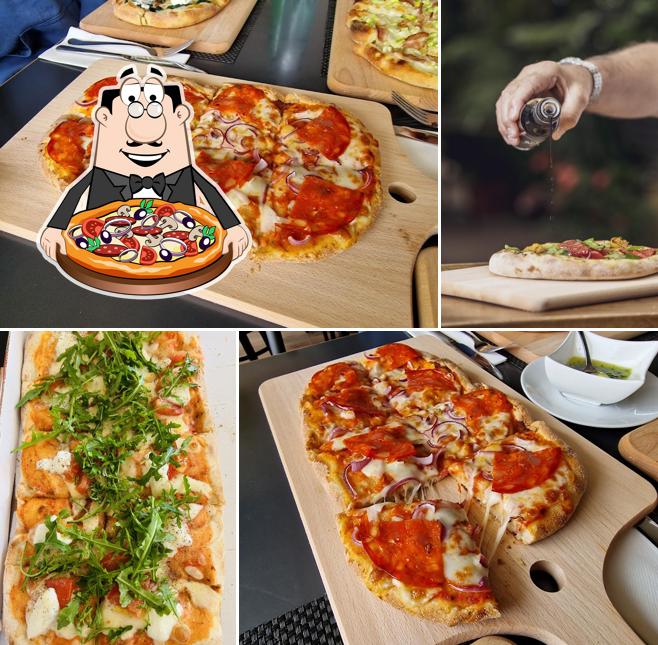 A il gusto Pinseria, puoi ordinare una bella pizza