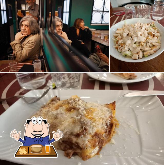 La cibo e interni del ristorante