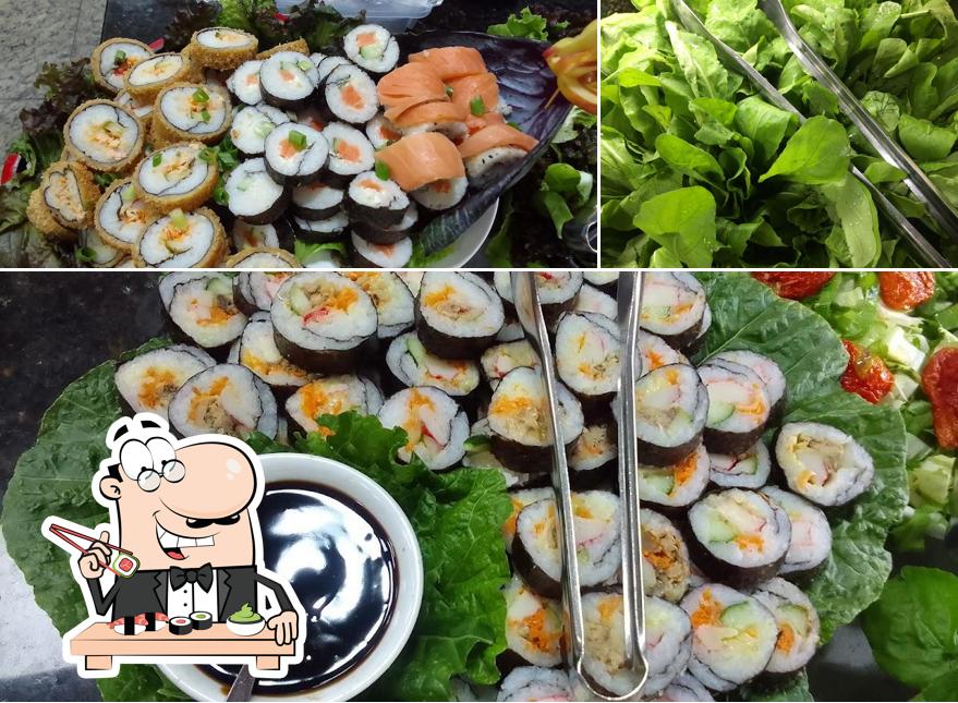 Experimente diversas opções de sushi