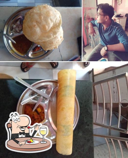 Among different things one can find food and interior at Mirch Masala