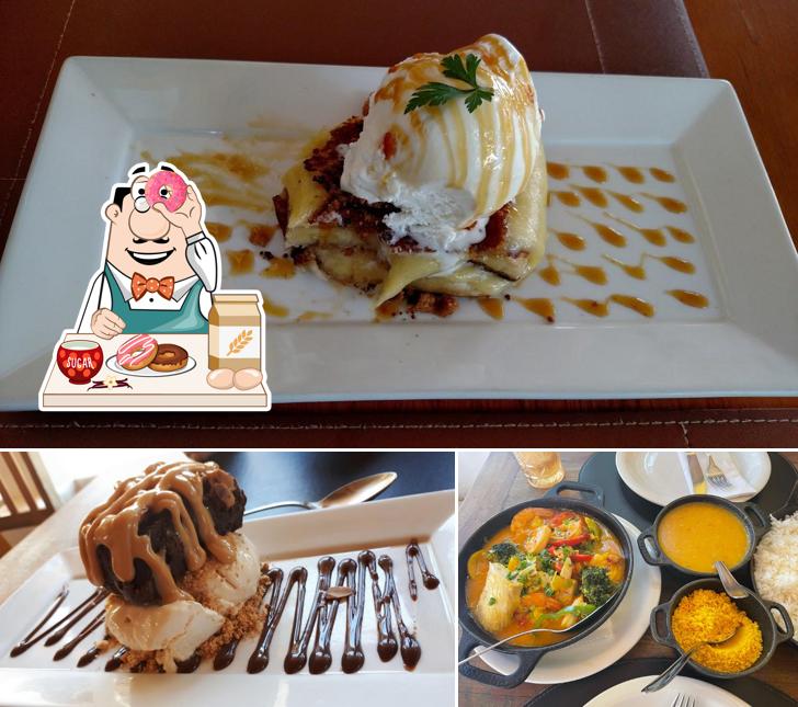 Restaurante Cacimba serve uma escolha de pratos doces