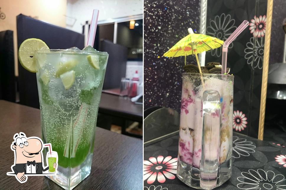 Enjoy a drink at Food Junction
