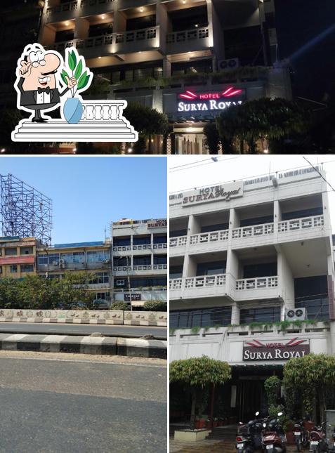 The exterior of Hotel Surya Royal