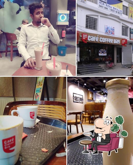 The interior of Café Coffee Day