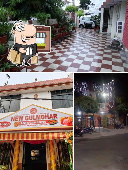 The exterior of Gulmohar Restaurant