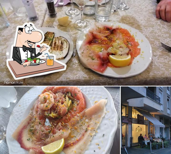 La cibo e interni del ristorante