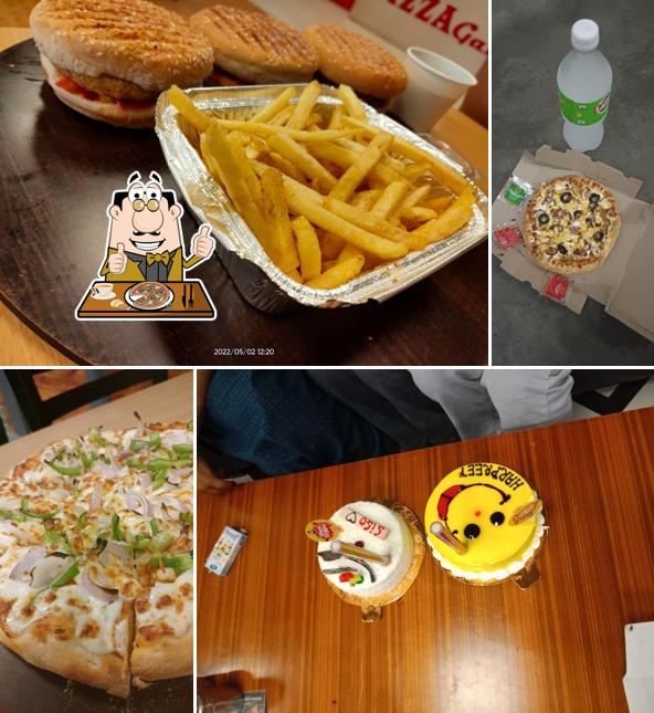 At Pizza Galleria Shahbad, you can enjoy pizza