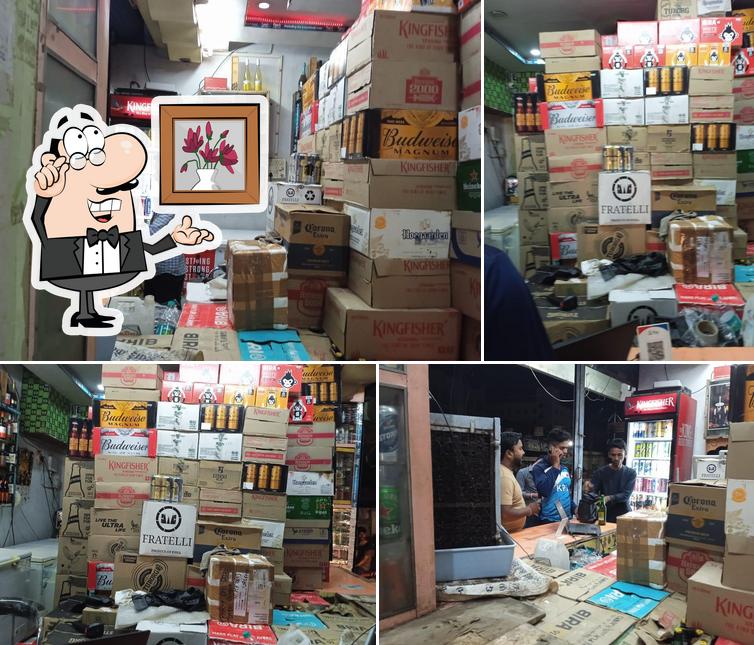 The interior of Sarvodaya Beer Shopee