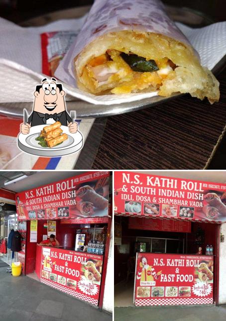 Spring rolls at NS Kathi Roll