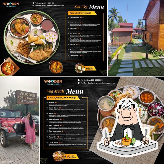 Food at Wooden ECR Sea Resort