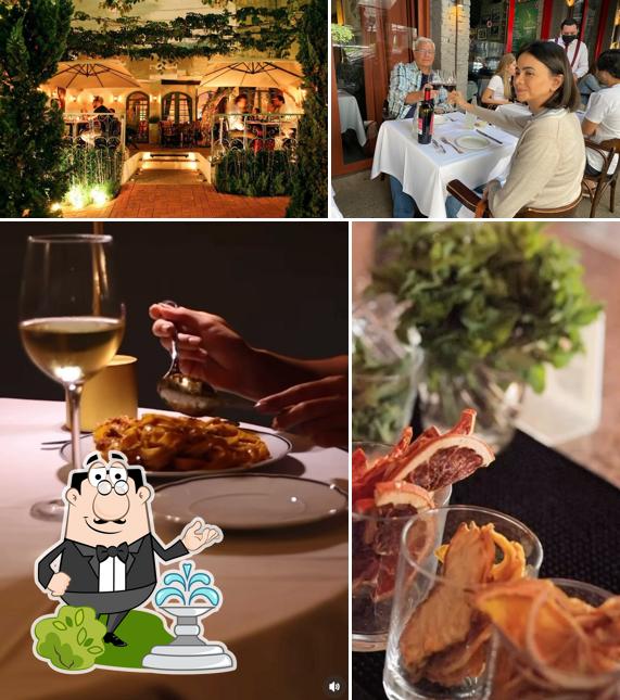 Entre diversos coisas, exterior e comida podem ser encontrados no BG BISTROT