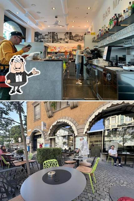 Gli interni di Bar Maya